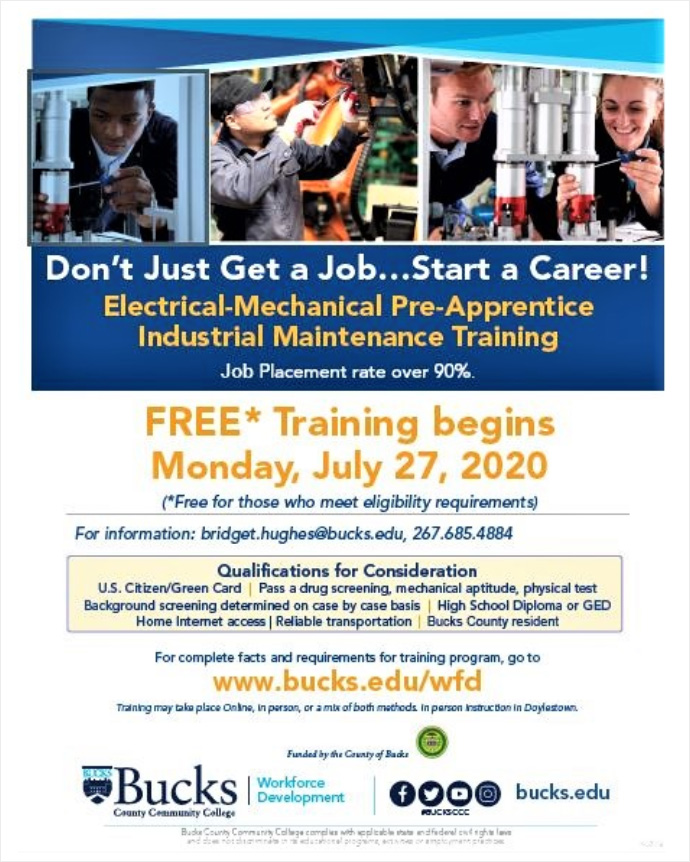 PBCCC Industrial Maintenance Pre-Apprenticeship Training Program
