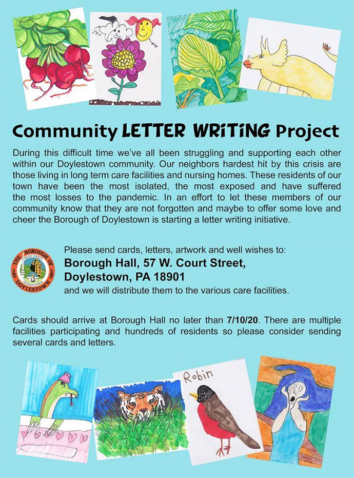 ommunity letter writing project