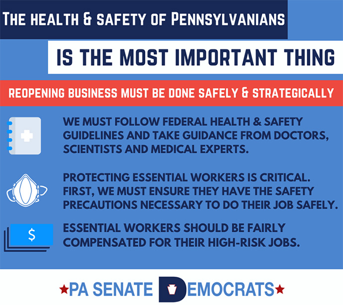 Health & Safety of Pennsylvanians is the most important thing