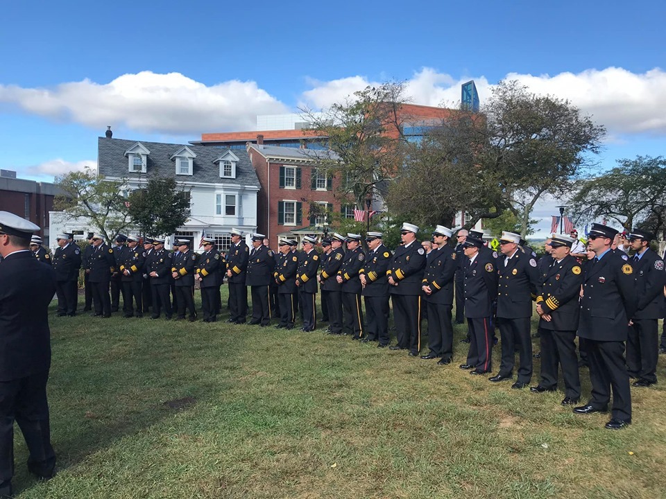 September 28, 2019: Senator Santarsiero in Doylestown for a Bucks County fallen firefighters ceremony