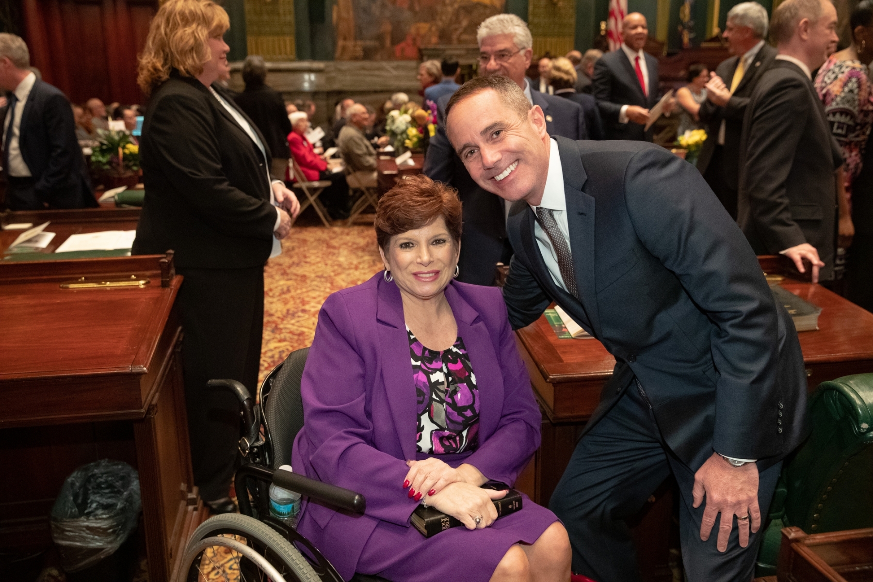 1 de enero de 2019: El senador Steve Santarsiero jura su 1er mandato en el Senado del Estado de Pensilvania.