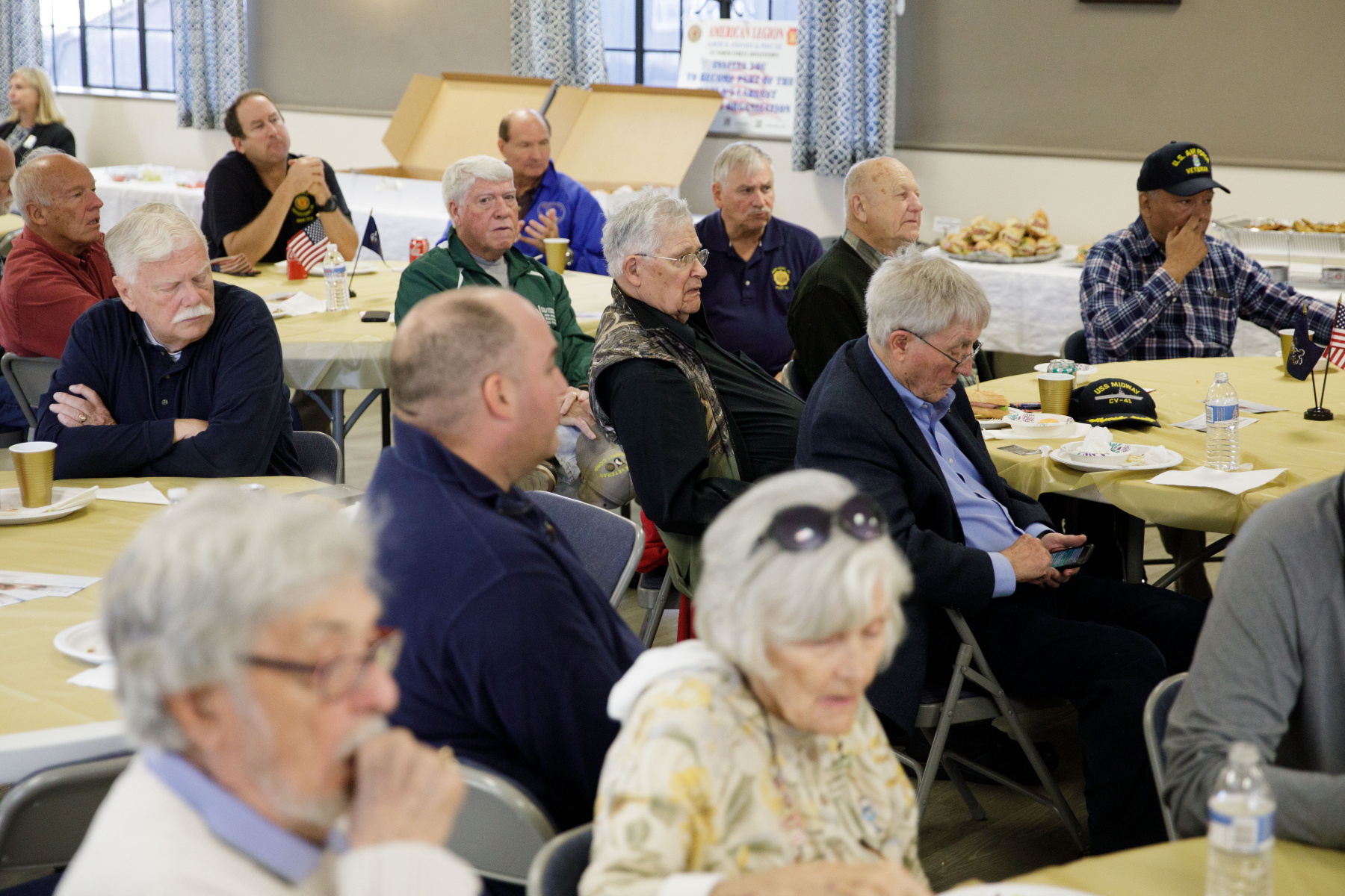 28 de octubre de 2021: El senador estatal Steve Santarsiero ofreció su almuerzo anual para veteranos.