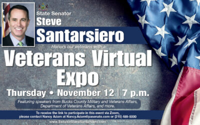 Senator Santarsiero to Host Virtual Veterans Expo on November 12, Providing Information on Jobs, Benefits, and Community Resources