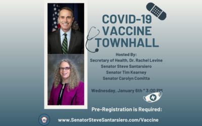 Santarsiero, Kearney y Comitta celebrarán una reunión virtual sobre la vacuna COVID-19
