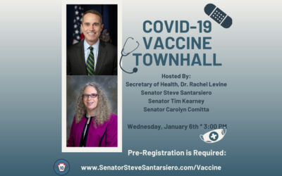 Santarsiero, Kearney, Comitta to Hold Virtual Townhall on COVID-19 Vaccine