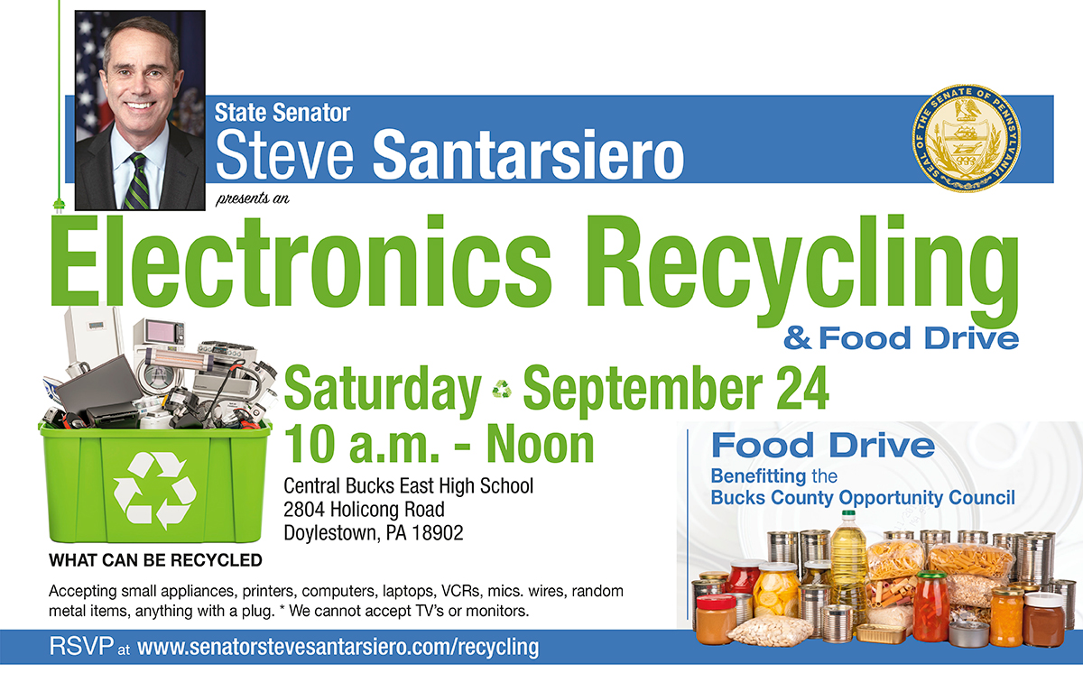 Electronics Recycling & Food Drive - September 24, 2022