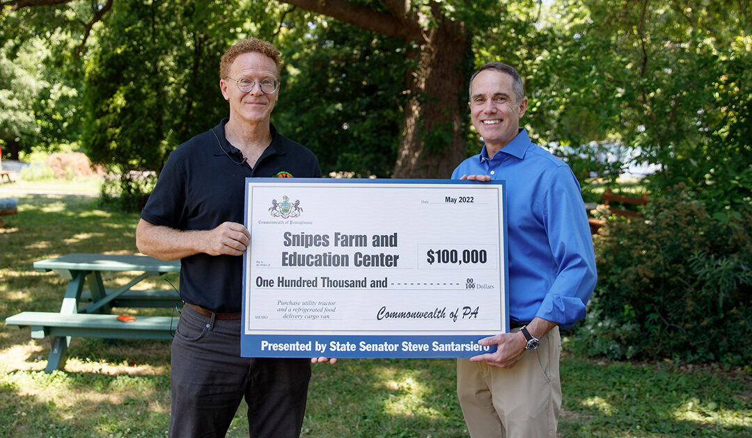Senator Santarsiero Secures Grants for Snipes Farms Programs