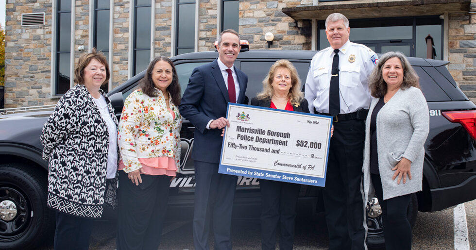 Senator Santarsiero and Morrisville Borough Police Debut New Police Car