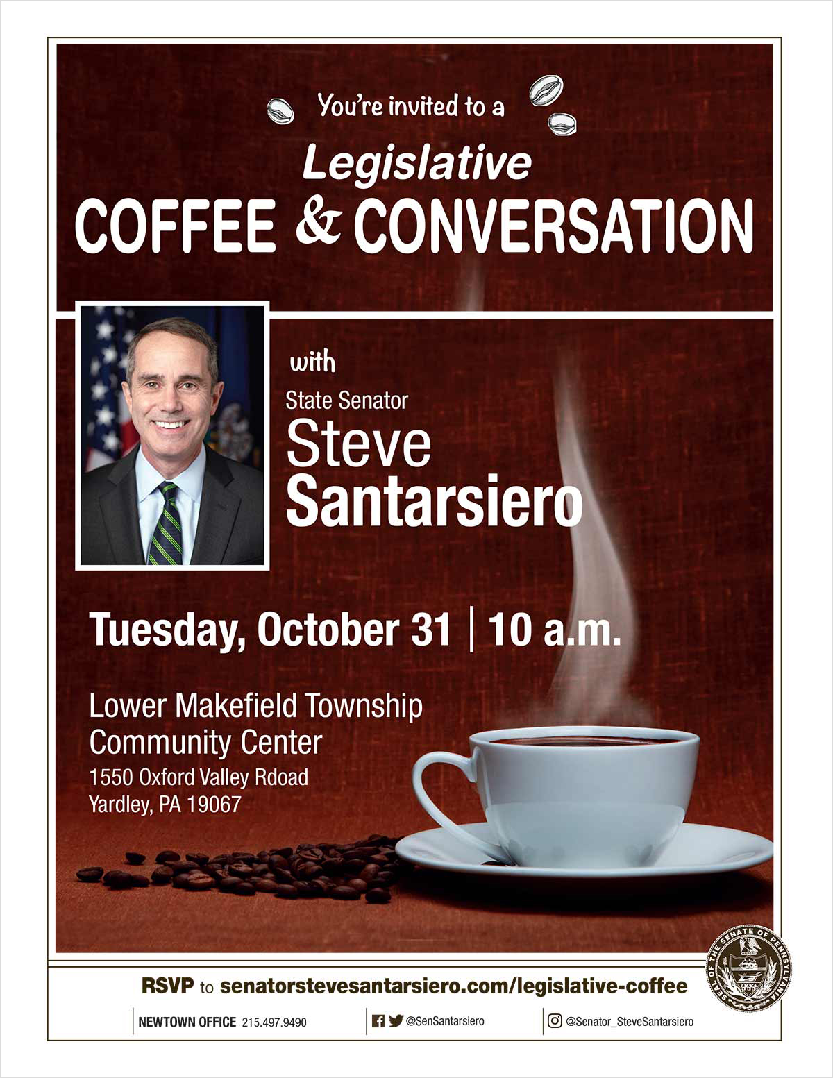 Café y conversación legislativos - 31 de octubre de 2023