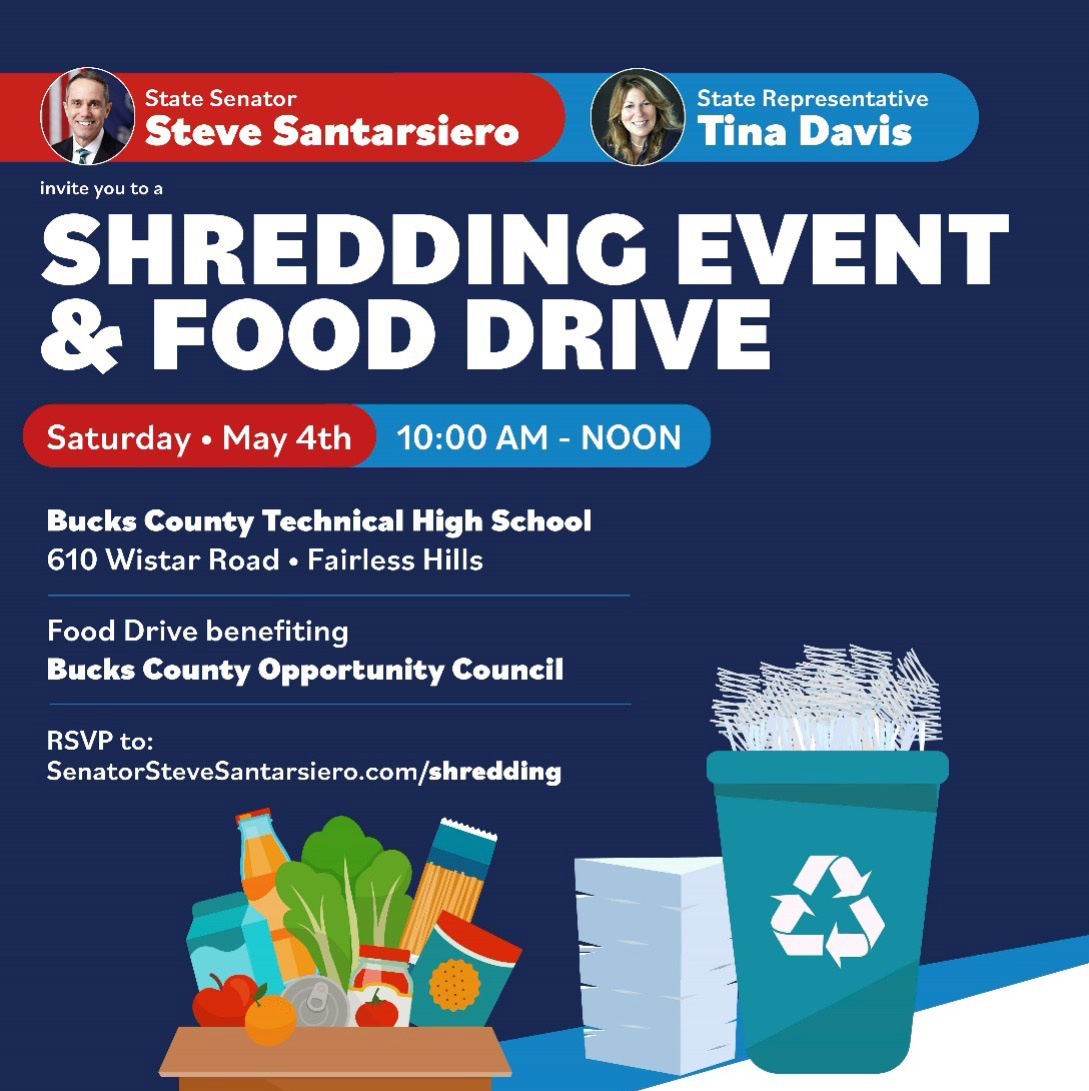 Shredding Event & Food Drive - May 4, 2024