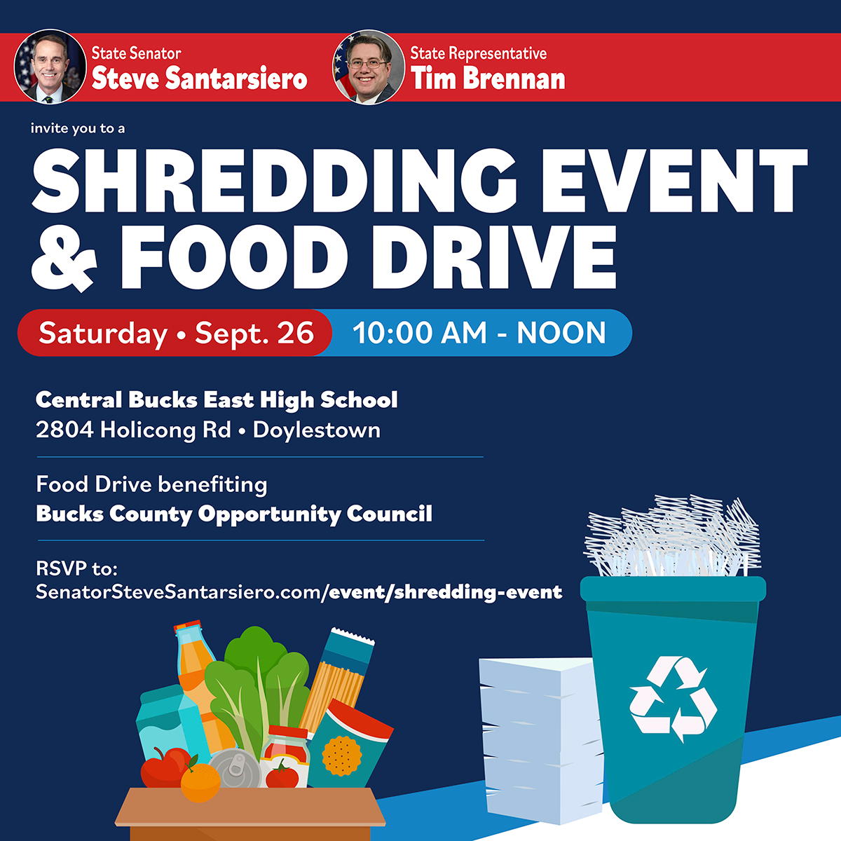 Shredding Event and Food Drive