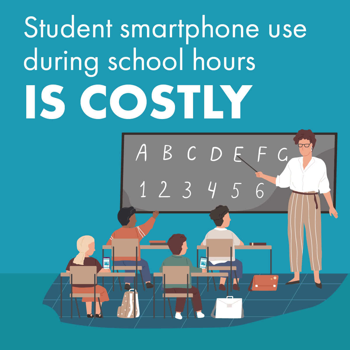Student Smartphone use during school hours is costly