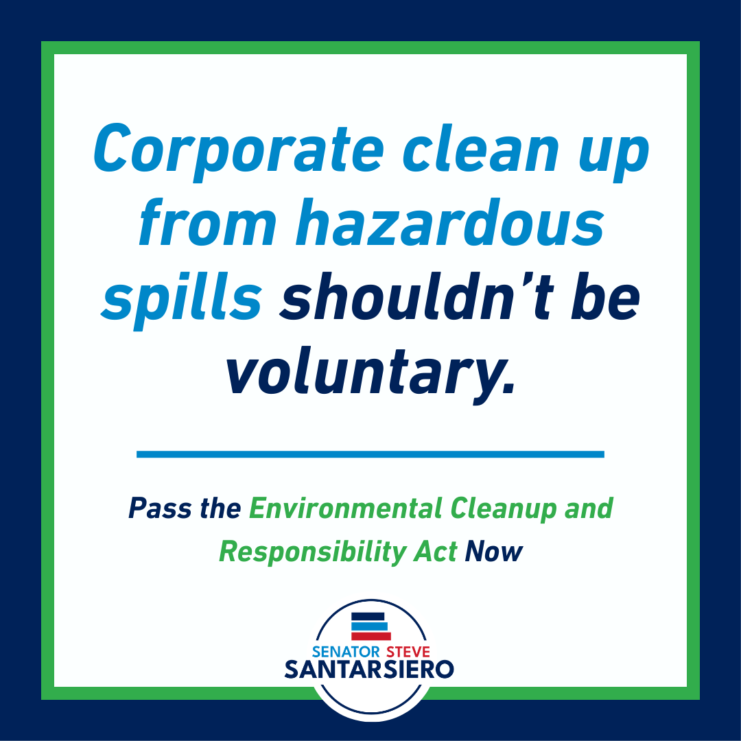 Corporate clean up from hazardous spills shouldn't be voluntary